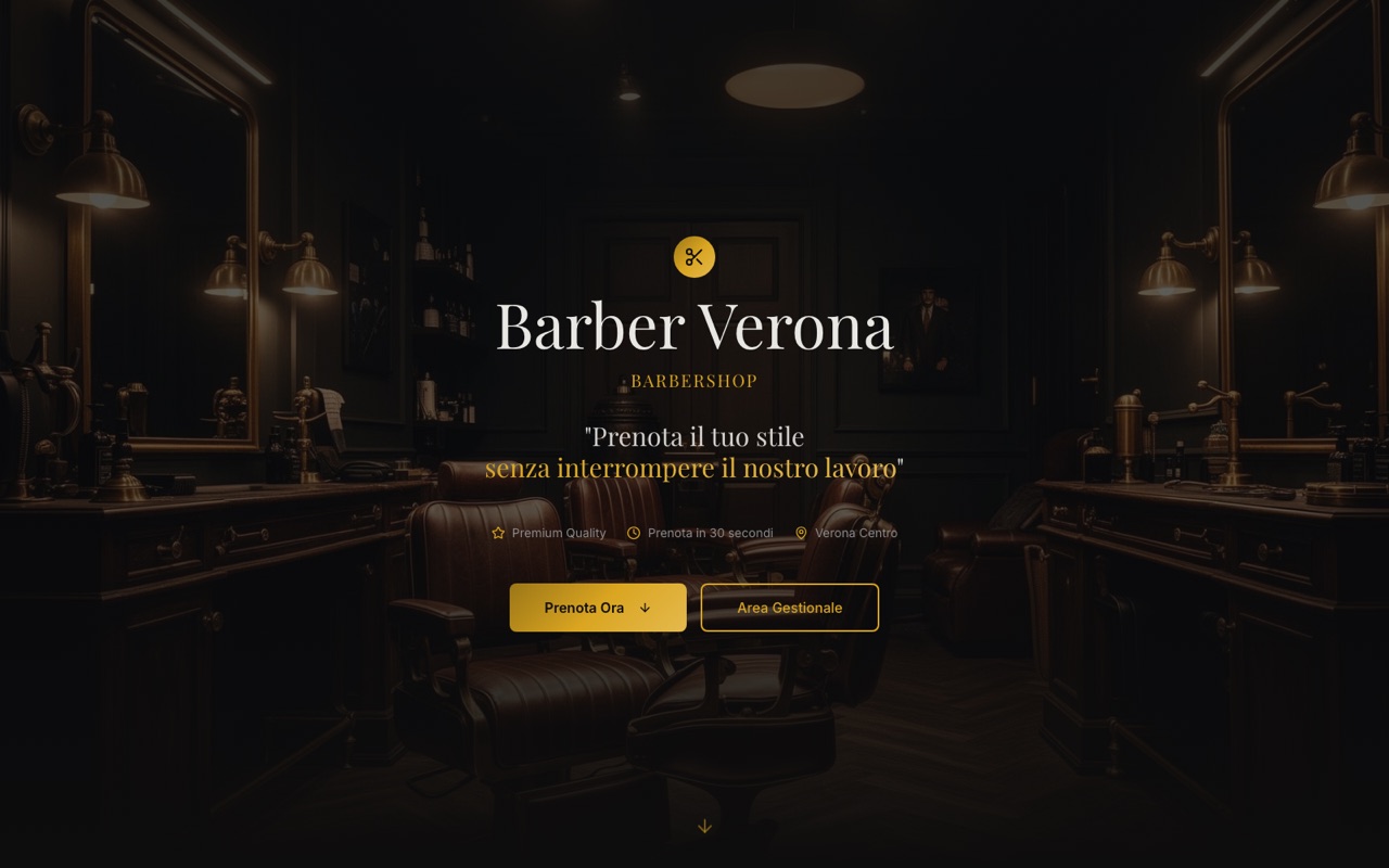 Home di Barber Verona: barbershop con prenotazione appuntamenti online